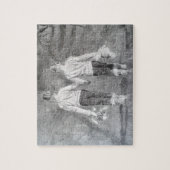 Zeichnend Schwestern Puzzle (Vertikal)