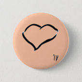 Zeichnend Seevögel Button (Vorderseite)