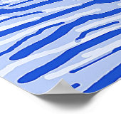 Zeichnend Segelboot im Meer Poster (Ecke)