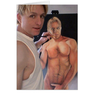 Zeichnend Selbstportrait