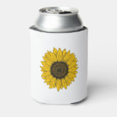 Zeichnend Sonnenblume Dosenkühler (Kanne Rückseite)
