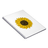 Zeichnend Sonnenblume Notizblock (Rechte Seite)