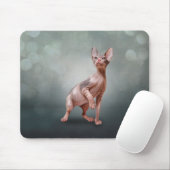 Zeichnend Sphynx-Kätzchen Mousepad (Mit Mouse)