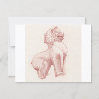 Zeichnend Steinwächter Postkarte