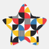 Zeichnend Stern-Aufkleber (Vorderseite)