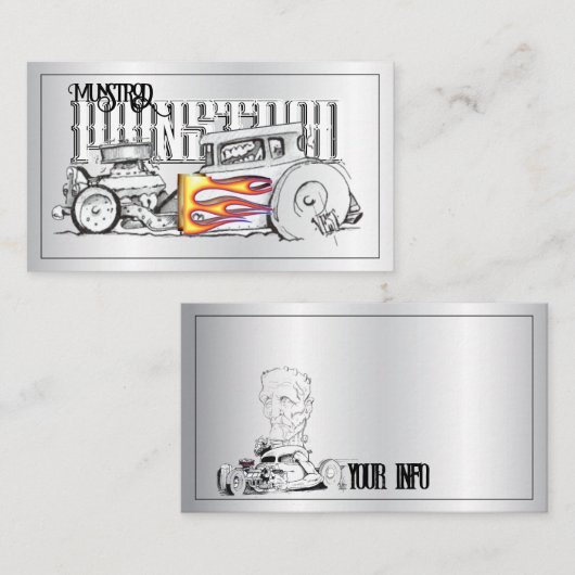 Zeichnend Straßenkarte Visitenkarte (Vorne/Hinten)