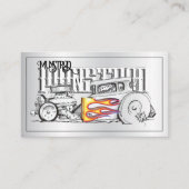 Zeichnend Straßenkarte Visitenkarte (Vorderseite)