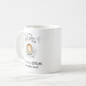 Zeichnend Tasse für die Kaffeezeit (Vorderseite Links)