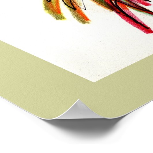 Zeichnend Thistle42 Poster (Ecke)