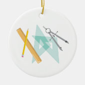 Zeichnend Tools Keramik Ornament (Vorne)