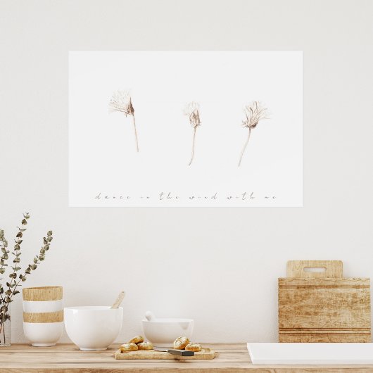 Zeichnend trockene Lüsternfarbe Poster (Küche)