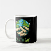 Zeichnend Umweltschutz am Tag der Erde Kaffeetasse (Links)