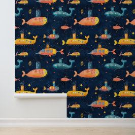 Zeichnend Unterwasserschiff Tapete