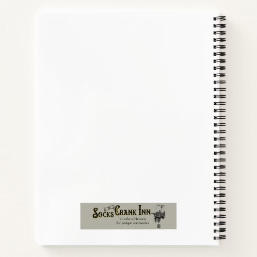 Zeichnend Verbindungsleitung für kreisförmige Sock Notizblock (Rückseite)