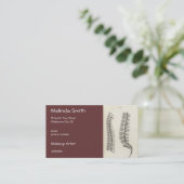 Zeichnend Vertebrae Visitenkarte (Stehend Vorderseite)