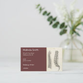 Zeichnend Vertebrae Visitenkarte (Stehend Vorderseite)