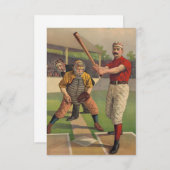 Zeichnend Vintag-Sport-Baseballkarte Dankeskarte (Vorne/Hinten)
