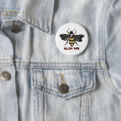 zeichnend Vintage Killerbiene Button (Beispiel)