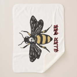 zeichnend Vintage Killerbiene Sherpadecke