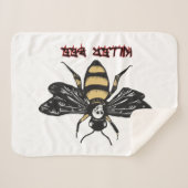 zeichnend Vintage Killerbiene Sherpadecke (Vorderseite (Horizontal))