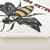 zeichnend Vintage Killerbiene Sherpadecke (3/4)