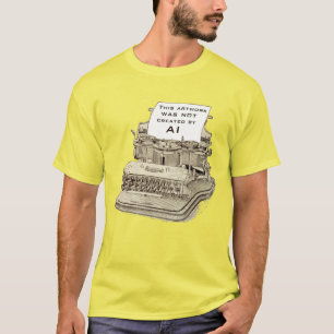 zeichnend Vintage Schreibmaschine T-Shirt