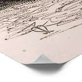 zeichnend Vintage Skizze Poster (Ecke)