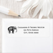 Zeichnend Vintager Elefant (Insitu)