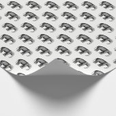 Zeichnend Vintager Elefant Geschenkpapier (Ecke)