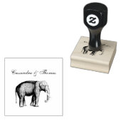 Zeichnend Vintager Elefant Gummistempel (Stempel)
