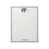 Zeichnend Vintager Elefant Notizblock (Rotiert)