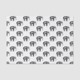 Zeichnend Vintager Elefant Seidenpapier