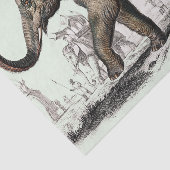 zeichnend Vintager Elefant Seidenpapier (Ausschnitt)
