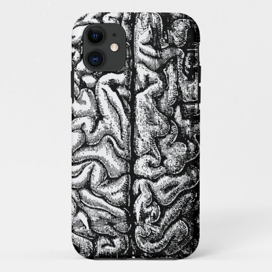 ZEICHNEND Vintages GEHIRN Case-Mate iPhone Hülle (Rückseite)