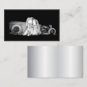 Zeichnend Visitenkarte für alte Paare und Straßen (Vorne/Hinten)