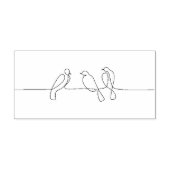 Zeichnend Vogel Gummistempel (Prägung)