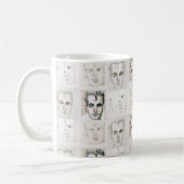 Zeichnend Wasserfarbenlinie für Männer Kaffeetasse (Links)