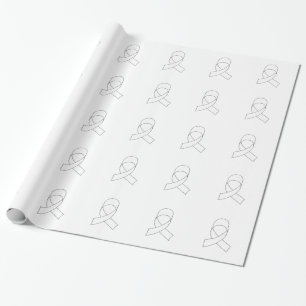 Zeichnend Weißband Geschenkpapier