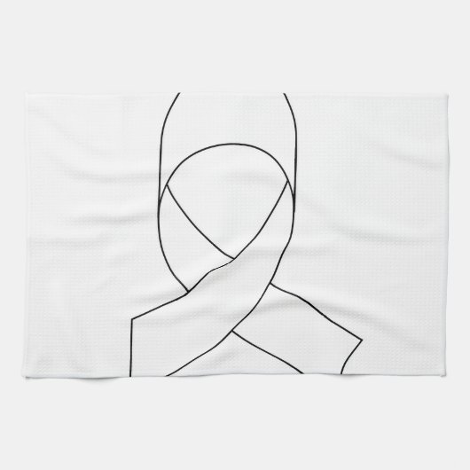 Zeichnend Weißband Geschirrtuch (Horizontal)