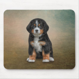 Zeichnend Welpe Bernese Mountain Dog Mousepad