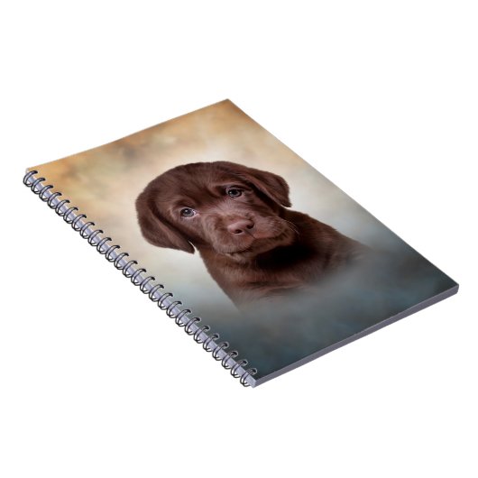 Zeichnend Welpe Labrador Notizblock (Rechte Seite)