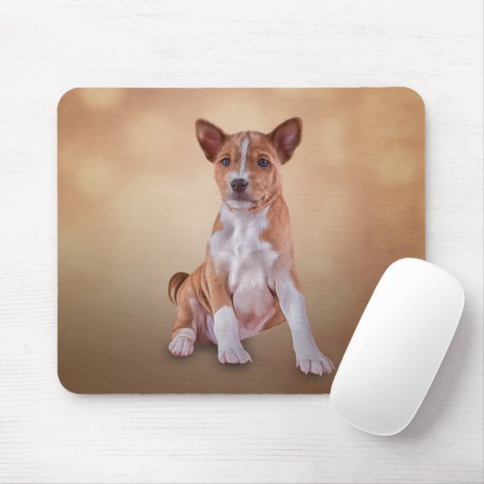 Zeichnend Welpenrasse Basenji Mousepad (Mit Mouse)