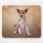 Zeichnend Welpenrasse Basenji Mousepad (Vorne)