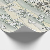 Zeichnend Wildtiergrenze Geschenkpapier (Ecke)