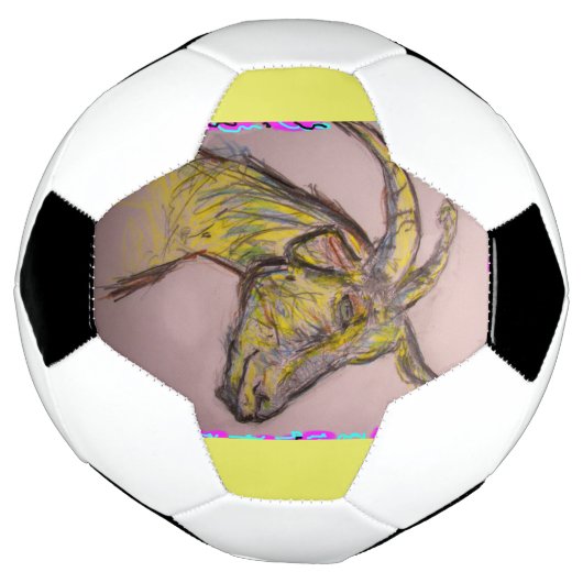 zeichnend Ziege Fußball (Gedreht)