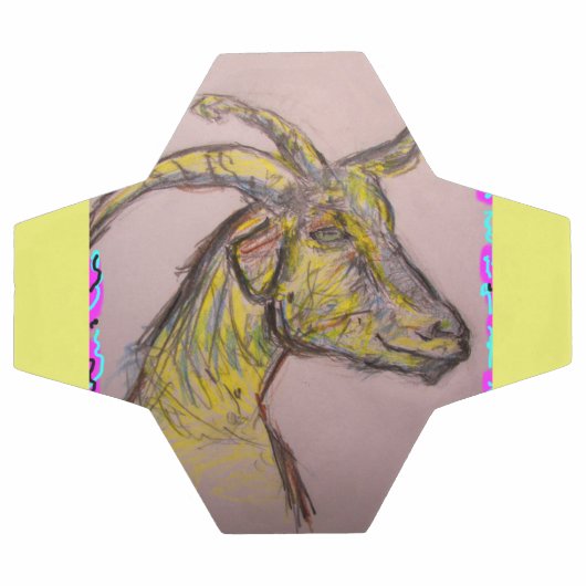 zeichnend Ziege Fußball (Flach)