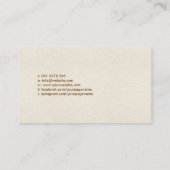 Zeichnend Zirkularbaum Visitenkarte (Rückseite)