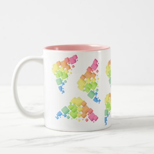 Zeichnend Zweifarbige Tasse (Links)