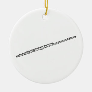 "Zeichnende " Flöte Keramikornament