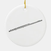"Zeichnende " Flöte Keramikornament (Hinten)